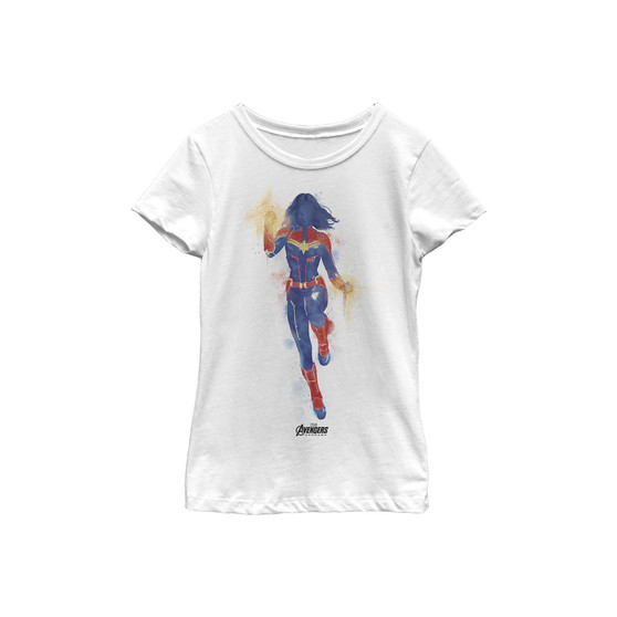 Girl's Avengers: Endgame Captain Marvel Spray Paint  Child T-Shirt