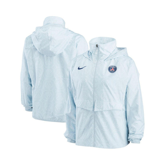Women's Light Blue Paris Saint-Germain AWF Performance Raglan Full-Zip Jacket
