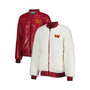 Women's Oatmeal, Burgundy Washington Commanders Switchback Reversible Full-Zip Jacket