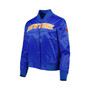 Women's Blue New York Knicks Classics Satin Full-Snap Jacket