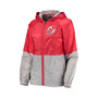 Women's Red New Jersey Devils Strike Zone Raglan Hoodie Full-Zip Jacket