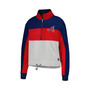 Women's Red, Navy Atlanta Braves Women's Colorblock 1/2 Zip Jacket
