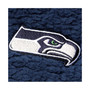 Women's College Navy Seattle Seahawks Sherpa Quarter-Zip Jacket
