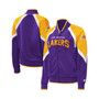 Women's Purple Los Angeles Lakers Slam Dunk Raglan Full-Zip Track Jacket