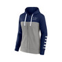 Women's Branded Navy, Gray New York Yankees Take The Field Colorblocked Hoodie Full-Zip Jacket