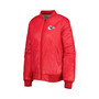 Women's Oatmeal, Red Kansas City Chiefs Switchback Reversible Full-Zip Jacket