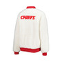 Women's Oatmeal, Red Kansas City Chiefs Switchback Reversible Full-Zip Jacket