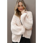 Womens Cara Oversized Handknit Knit Sweater