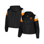 Women's Black Detroit Tigers Plus Size Anorak Quarter-Zip Jacket