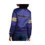 Women's Purple Baltimore Ravens Line Up Satin Full-Snap Varsity Jacket