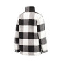 Women's Black Cleveland Browns Sherpa Plaid Quarter-Zip Jacket