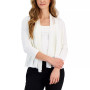 Women's Chiffon-Front Cardigan Jacket
