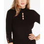 Women's Embellished Keyhole Sweater