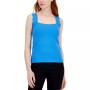 Women's Sleeveless Square Neck Ribbed Top
