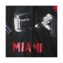 Women's Black, Red Miami Heat Backfield Raglan Full-Zip Track Jacket