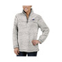Women's Gray Buffalo Bills Sherpa Quarter-Zip Pullover Jacket