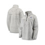 Women's Gray Buffalo Bills Sherpa Quarter-Zip Pullover Jacket