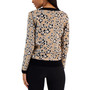 Women's Solid Placket Jacquard Cardigan
