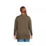 Women's Plus Size Cotton Open Long Cardigan Sweater
