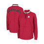 Women's Scarlet Nebraska Huskers Alice 2-Hit Fleece Quarter-Zip Jacket