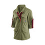 Women's Olive New England Patriots Full-Zip Utility Jacket