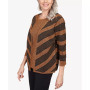 Petite Classics Chevron Stripe Two for One Sweater