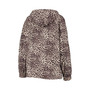 Women's Leopard Brooklyn Nets Gabriella Windbreaker Half-Zip Hoodie