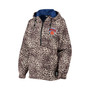 Women's Leopard New York Knicks Gabriella Windbreaker Half-Zip Hoodie