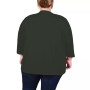 Plus Size Draped Open-Front Cardigan