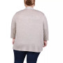 Plus Size Draped Open-Front Cardigan