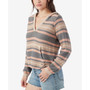 Juniors' Catamaran Striped Hooded Sweater