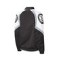 Women's Black, Silver Brooklyn Nets Fan Girl Satin Raglan Full-Zip Jacket