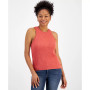 Women's Crochet-Trim Sleeveless Sweater