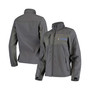 Women's Charcoal Los Angeles Rams Zephyr Softshell Full-Zip Jacket