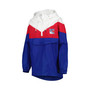 Women's Blue, Red New York Rangers Staci Half-Zip Windbreaker Jacket