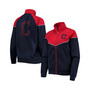 Women's Navy, Red Cleveland Guardians First Base Raglan Full-Zip Track Jacket