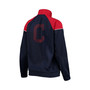 Women's Navy, Red Cleveland Guardians First Base Raglan Full-Zip Track Jacket