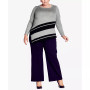 Plus Size Round Neck Sweater