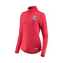 Women's Red Washington Wizards Combine Authentic Lockup Tri-Blend Performance Half-Zip Jacket