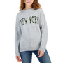 Juniors' Ribbed-Edge New York Sweater