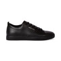 Men's Lee Black Tape Leather Low-Top Sneaker