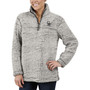 Women's Gray Colorado Rockies Sherpa Quarter-Zip Pullover Jacket
