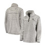 Women's Gray Colorado Rockies Sherpa Quarter-Zip Pullover Jacket