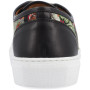 Men's Jack Handcrafted Leather and Floral Jacquard Low Top Casual Lace-up Sneakers