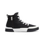 Men's Nylon Two Tone Branded Sole Hi Top Sneakers