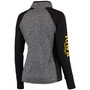 Women's Gray, Black Iowa Hawkeyes Finalist Quarter-Zip Pullover Jacket