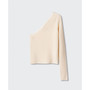 Women's Ribbed Asymmetric Sweater