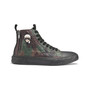 Karl Lagerfeld Men's Quilted Camo Double Back Zip High Top with Karl Head Patch Sneaker