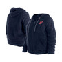 Women's Navy Boston Red Sox Plus Size Sherpa Full-Zip Jacket