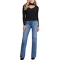 Women's Lea Cutout Sequined Ribbed 3/4-Sleeve Sweater